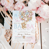 Er oder sie warten kurz auf das Geschlecht und zei Einladung