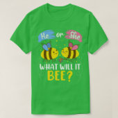 Er oder sie, was das Geschlecht sein wird, zeigen T-Shirt (Design vorne)