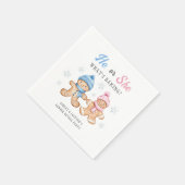 Er oder sie Was macht die Genderoffenbarung? Serviette (Ecke)