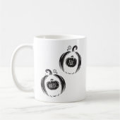 Er oder sie, was unser kleiner Kürbis sein wird Kaffeetasse (Links)