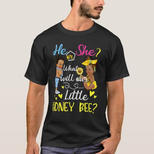 Er oder sie, was unser kleines Honigbienengeschlec T-Shirt (Vorderseite)