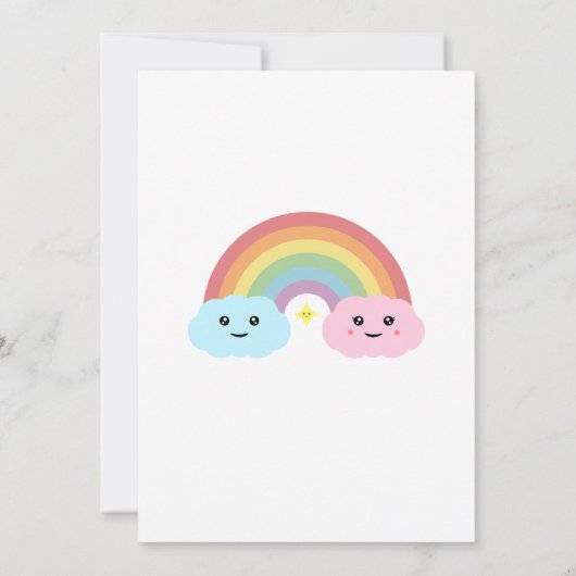 Er oder sie, was unser Regenbogen sein wird, ist d Einladung (Rückseite)