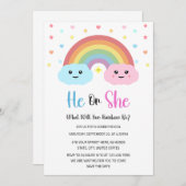 Er oder sie, was unser Regenbogen sein wird, ist d Einladung (Vorne/Hinten)