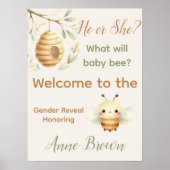 Er oder Sie? Was wird Baby Biene sein? Poster (Vorne)