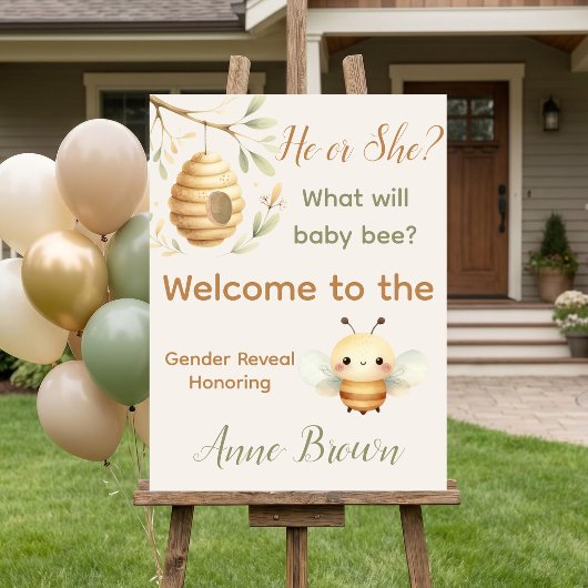 Er oder Sie? Was wird Baby Biene sein? Poster