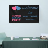 "Er oder sie? Was wird Baby sein?" Banner (Messeveranstaltung)