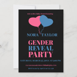 "Er oder sie? Was wird Baby sein?" Einladung