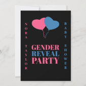 "Er oder sie? Was wird Baby sein?" Einladung (Rückseite)