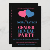 "Er oder sie? Was wird Baby sein?" Einladung (Vorne/Hinten)