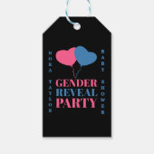 "Er oder sie? Was wird Baby sein?" Geschenkanhänger (Vorderseite)