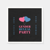 "Er oder sie? Was wird Baby sein?" Serviette (Vorderseite)