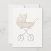 Er oder Sie, Was Wird Das Baby Sein, Geschlecht En Einladung (Rückseite)
