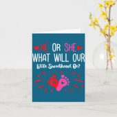 Er oder sie, was wird unser kleiner Schatz sein_ V Karte (Gelbe Blume)