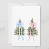 Er oder sie Winter Gender Offenlegung Einladung (Rückseite)