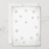 Er oder Sie Winter-Schneeflocken-Baby-Shower-Einla Einladung (Rückseite)