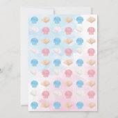 Er oder sie "Wir Muschel" sehen, wie die Geschlech Einladung (Rückseite)