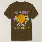 Er oder sie wird geschlechtsspezifisch und zeigt e T-Shirt (Design vorne)