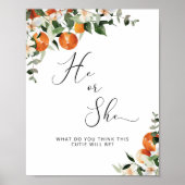 Er oder sie zeigen ein kleines Süsse-Geschlecht Poster (Vorne)