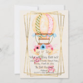 Er oder sie zeigen Party Einladung über Geschlecht (Vorderseite)