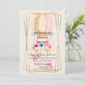 Er oder sie zeigen Party Einladung über Geschlecht (Stehend Vorderseite)