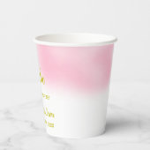 Er oder sie zeigt die Genderdarstellung Pappbecher (Rückseite)