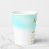 Er oder sie zeigt die Genderdarstellung Pappbecher (Vorderseite)