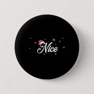 Er passt zu seinem & seine Outfit für Santa Na Button