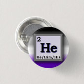 Er - persönliches Geschlechtspronomen des Button (Vorne & Hinten)
