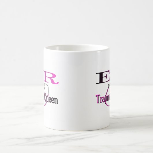 ER pflegen "Trauma-Königin-" Shirt/Geschenke Kaffeetasse (Mittel)