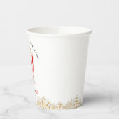 Er Poppte das Frage-Brautparty Popcorn Pappbecher (Links)