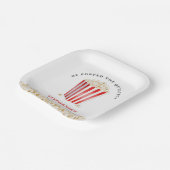 Er Poppte das Frage-Brautparty Popcorn Pappteller (Gewinkelt)