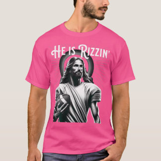 Er rätselt Jesus beim Fußballspielen des sonnigen  T-Shirt
