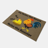 Er regiert die Roost-Türmatte Fußmatte (Schrägansicht)