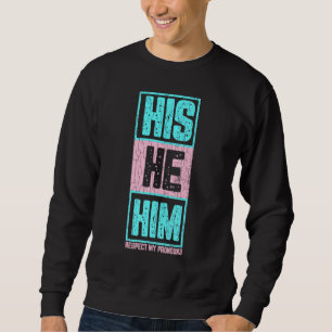 Er respektiert meinen Freund Lgbtq Tran Sweatshirt