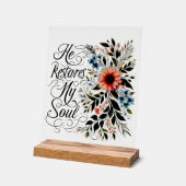 Er restauriert mein Soul Acrylschild (Winkel)