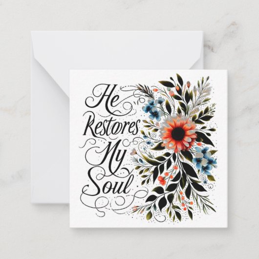 Er restauriert mein Soul Mitteilungskarte (Vorderseite)