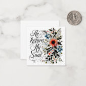 Er restauriert mein Soul Mitteilungskarte (Vorderseite/Rückseite Beispiel)