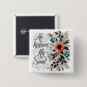 Er restauriert meine Blüte Button (Vorne & Hinten)