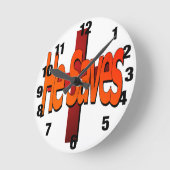 Er Rette Clock Runde Wanduhr (Winkel)