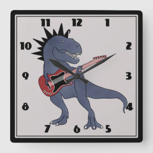 Er-Rex Gitarren-Wanduhr Quadratische Wanduhr
