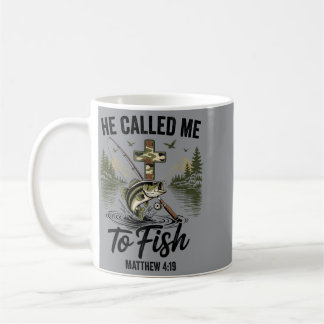 Er rief zum Fischen Christian B Angeln Fischer Kaffeetasse
