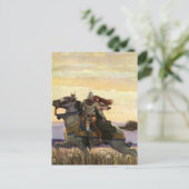 "Er ritt weg mit der Königin" von NC Wyeth Postkarte (Stehend Vorderseite)