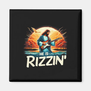 Er rizziert Ostern Christlich Jesus Vintag Jesus Magnet