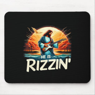 Er rizziert Ostern Christlich Jesus Vintag Jesus Mousepad