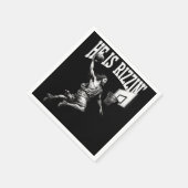 Er rizzin lustigen Jesus Basketball Ostertag Serviette (Ecke)