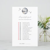 Er sagte: "Disco Ball Brautparty Game" (Stehend Vorderseite)