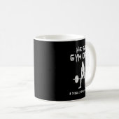Er sagte Gym oder ich Gym Muscle Funny Bodybuildin Kaffeetasse (VorderseiteRechts)
