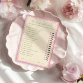 Er sagte, sie habe Brautparty Game Card gesagt Einladung