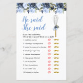 Er sagte, sie habe Games Card (Vorderseite)