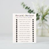 Er sagte, sie sagte (Stehend Vorderseite)